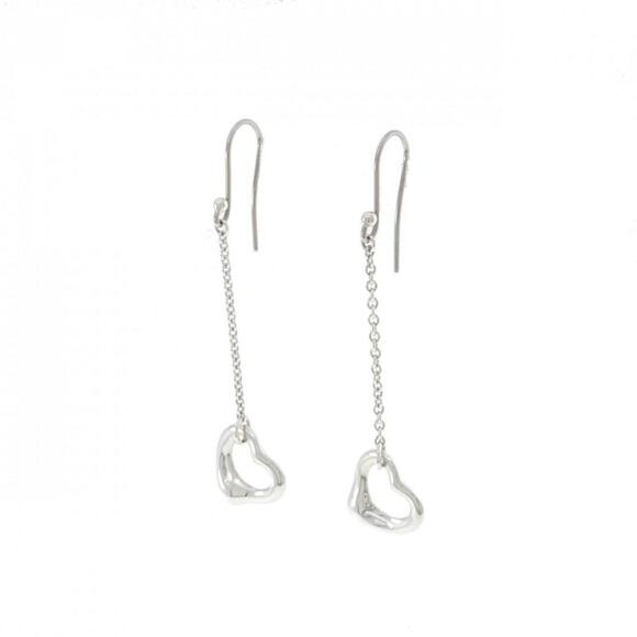 TIFFANY Silver Heart Earrings - Picture 2 of 4